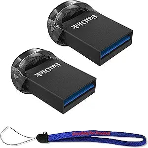 SanDisk CZ430-064G-2Pk-Lan 64GB Ultra Fit USB 3.1 Flash Drive (2-Pack)