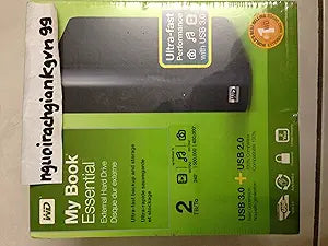Western Digital WDBACW0020HBK-NESN My Book 2TB USB 3.0 External Hard Drive