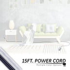 GE 40530 3-Outlet 15 Ft Braided Power Strip