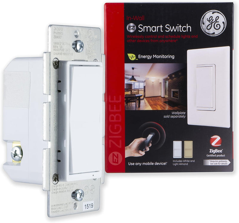GE 45856GE Zigbee Smart In-Wall Switch — main product image