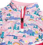 Spyder 38RR125302 Girls' Reflect Half Zip T-Neck