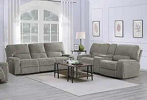 Lexicon 194840173410 Tarrson Power Reclining Living Room Set - Mocha