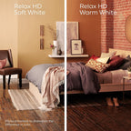 GE 31755 Relax LED G16.5 Globe Bulbs Soft White 2-Pack