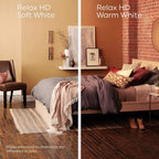 GE 31719 Relax 40W Soft White LED Globe Bulbs 2-Pack