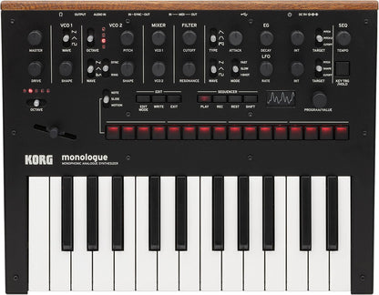 Korg MONOLOGUEBK Monophonic Synth Bundle: Black + Accessories