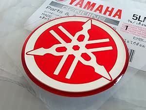 Yamaha 5LN-F313B-09-RE Tuning Fork Decal Red 40mm — main product image