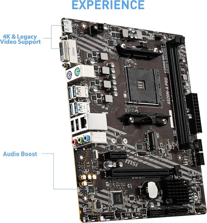 MSI A520M-A PRO Ryzen AM4 Micro-ATX Motherboard