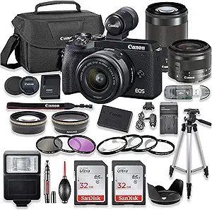 Canon EOS M6 Mark II Mirrorless Camera Bundle EVF
