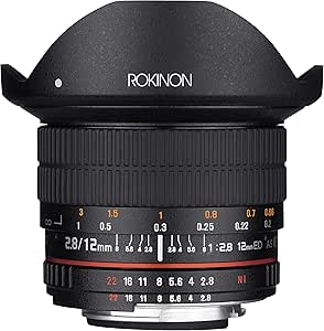 Rokinon 12M-C 12mm Fisheye Lens: Canon EOS EF Ultra Wide