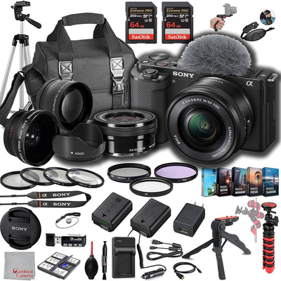 Sony ZV-E10 Mirrorless Camera 16-50mm Lens Bundle