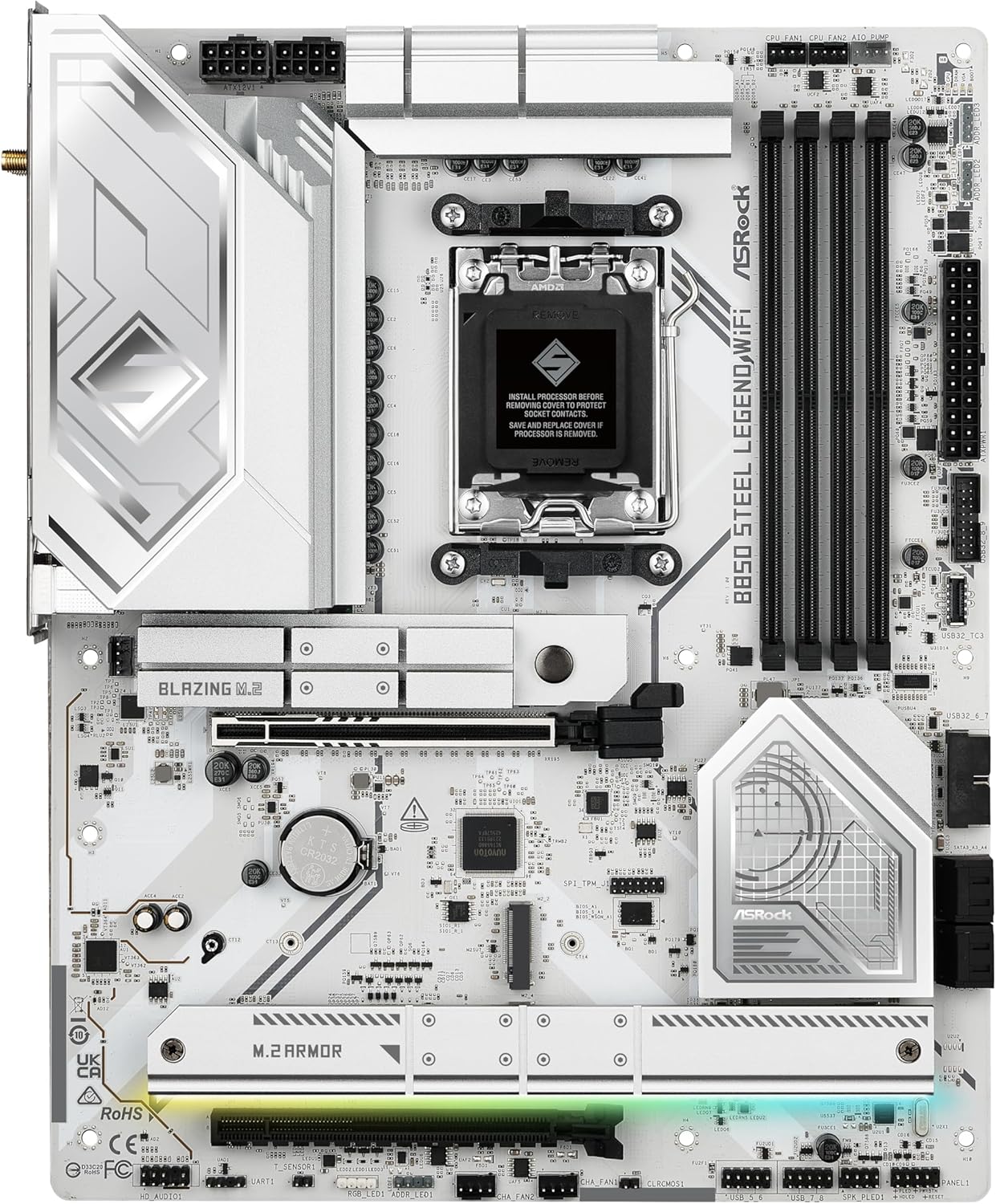 ASRock B850 Steel Legend WiFi AMD Ryzen Motherboard