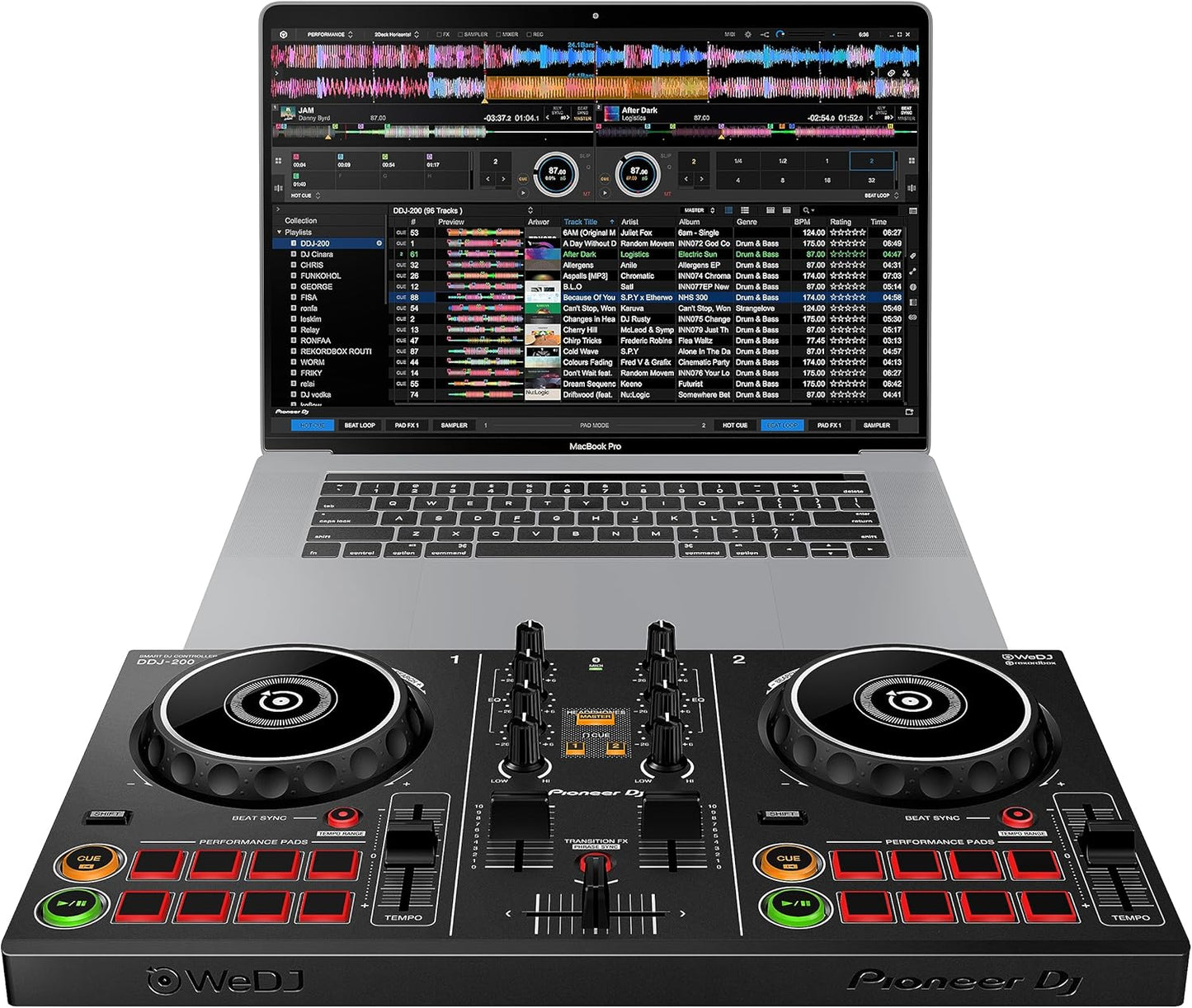 Pioneer DJ DDJ-200 Rekordbox 2-Deck Controller