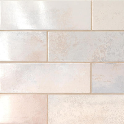 MSI AMZ-PT-00197-SAM Marza Pearl White Ceramic Subway Tile Sample