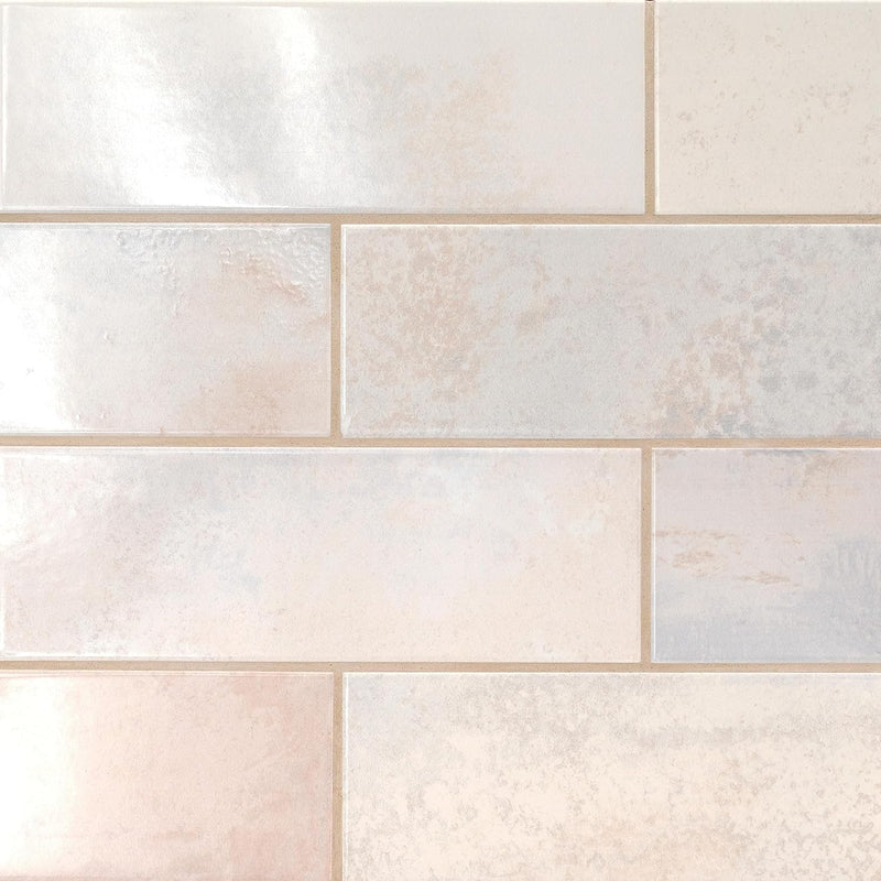 MSI AMZ-PT-00197-SAM Marza Pearl White Ceramic Subway Tile Sample — main product image
