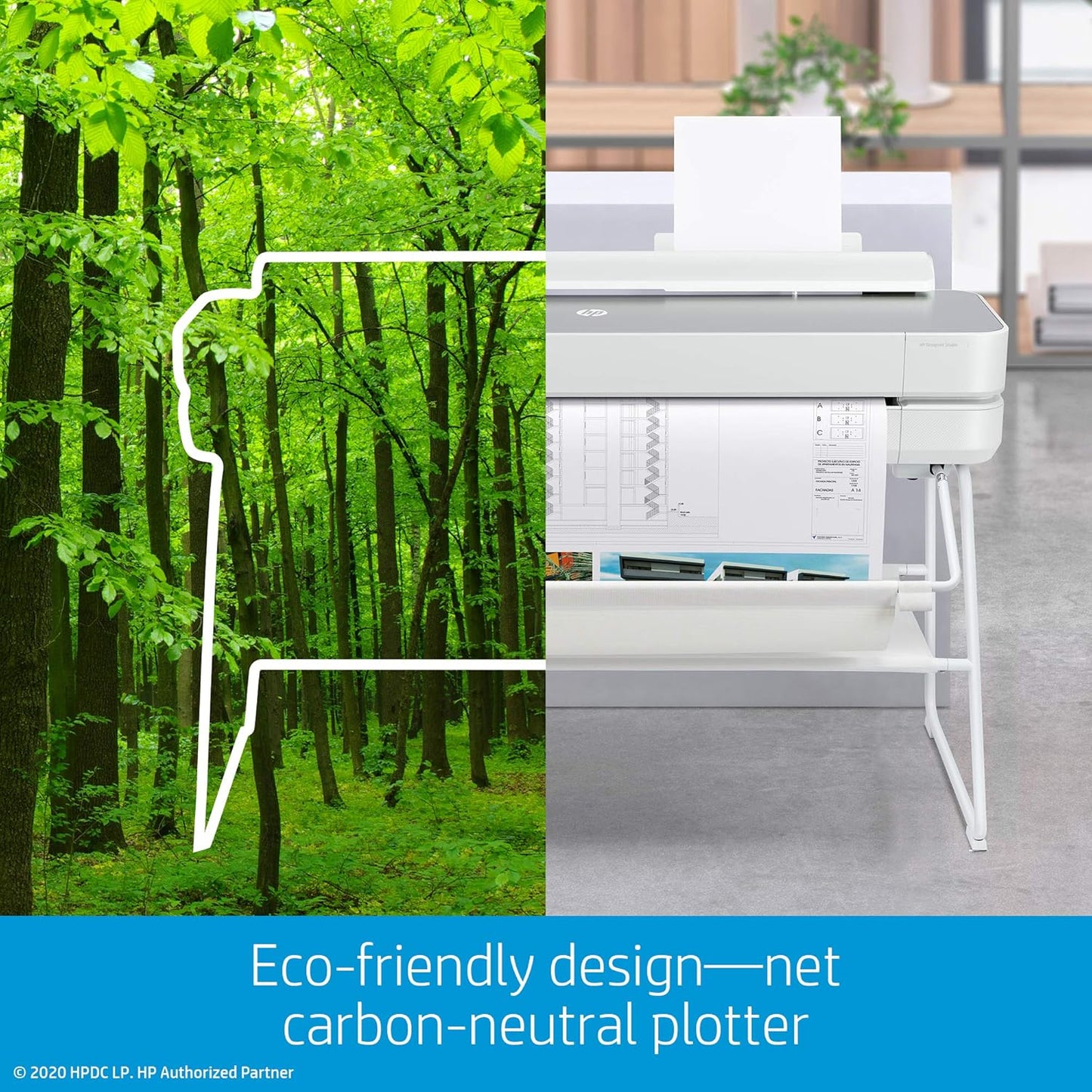 HP 5HB14C#B1K DesignJet Studio 36" Wireless Plotter Printer