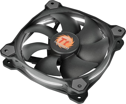 Thermaltake CL-F038-PL12WT-A RIING 120mm White LED Case Fan