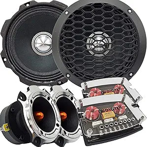 Gravity Warzone Series: 6.5" Mid-Range Speakers, Tweeters, Crossovers