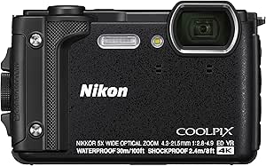 Nikon COOLPIX W300BK Waterproof Digital Camera - Black