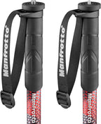 Manfrotto MVMELMIIA4 Element MII Video Monopod: Fluid Base, Red
