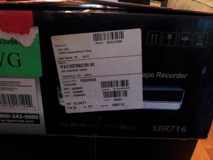 LG XBR716 Progressive Scan DVD Recorder VCP Combo