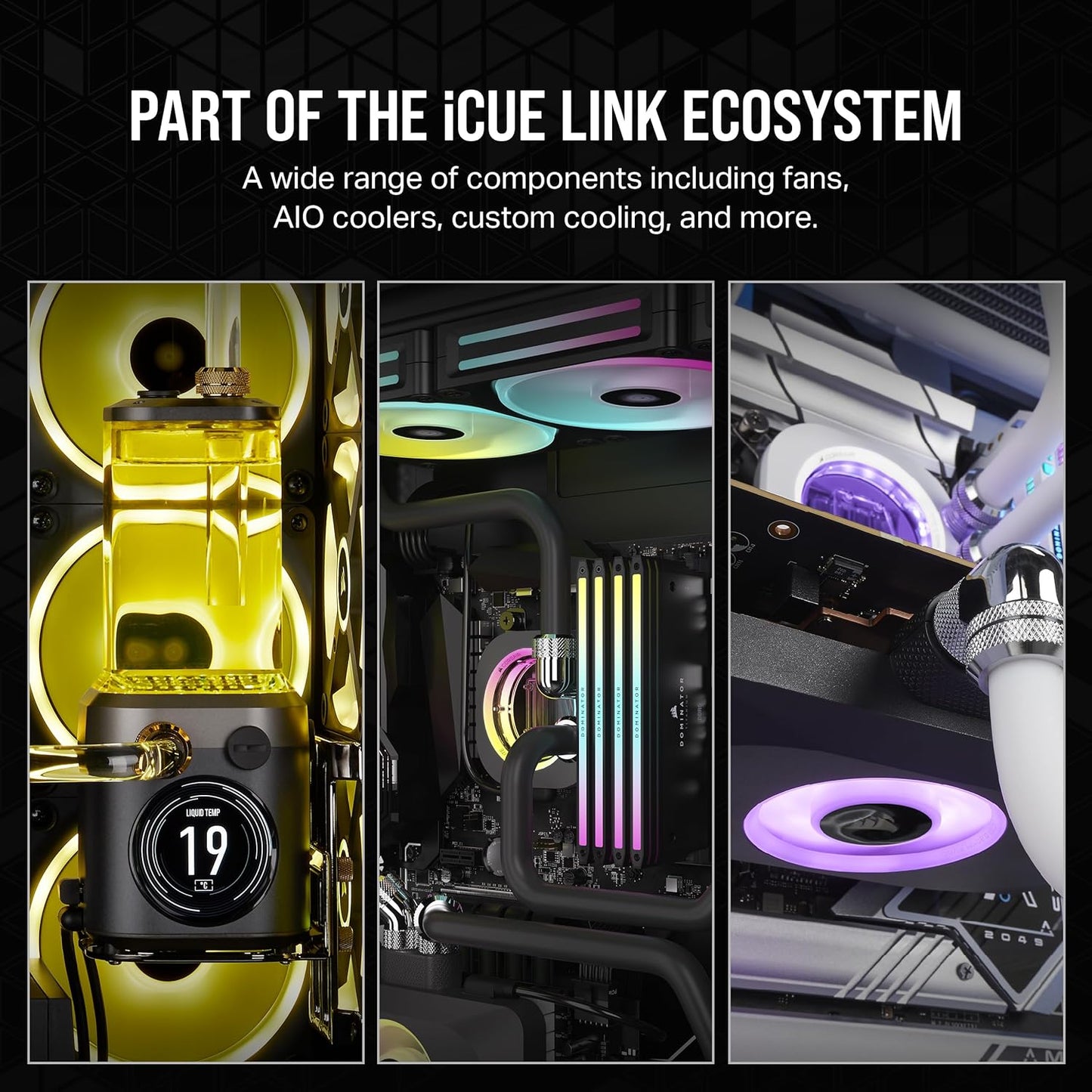 Corsair CX-9040011-WW iCUE LINK XD5 RGB Elite Pump-Reservoir