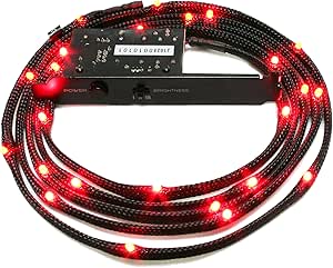 NZXT CB-LED20-RD Sleeved LED Kit 2-Meter Red
