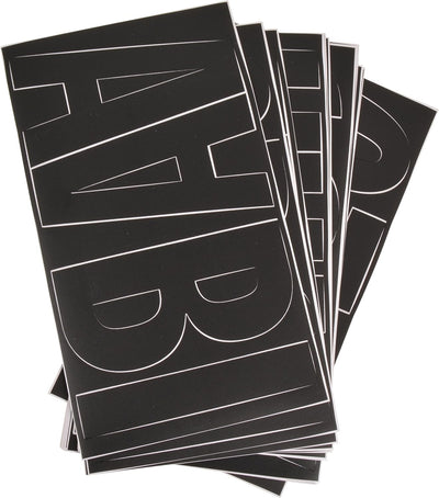 Westcott 15860 LetterCraft 6-Inch Removable Vinyl Letters - Black