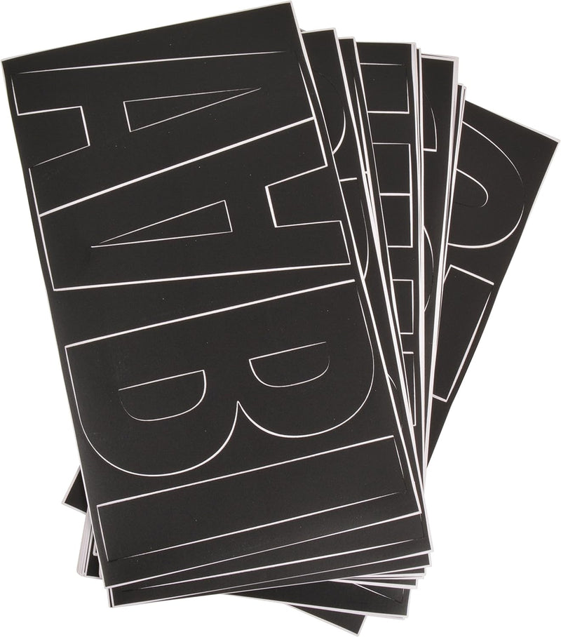 Westcott 15860 LetterCraft 6-Inch Removable Vinyl Letters - Black — main product image