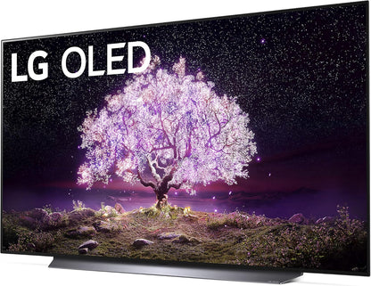 LG OLED77C1 77-Inch 4K Smart OLED TV Bundle
