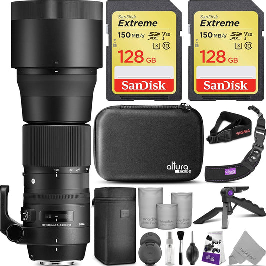 Sigma KM0657 150-600mm Nikon Lens Kit w/ Accessories