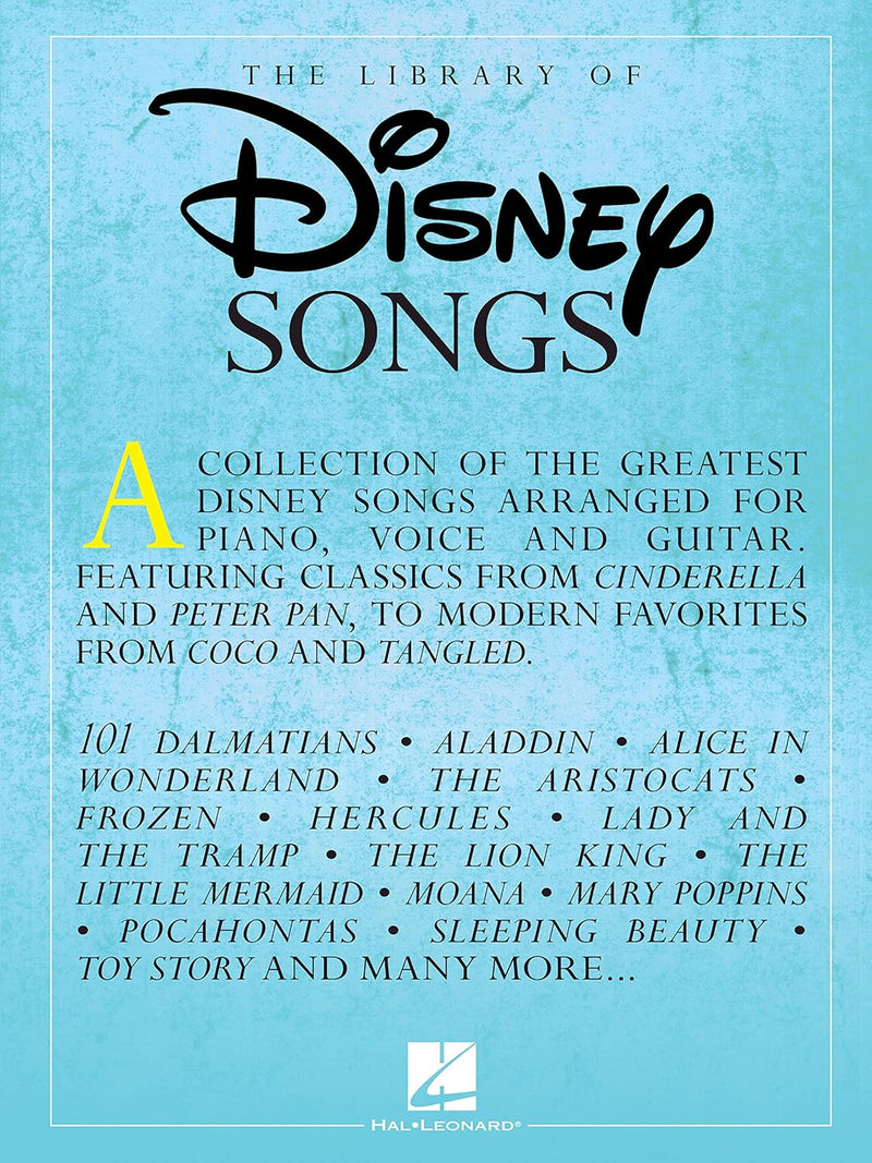 Hal Leonard Library of Disney Songs Songbook — main product image