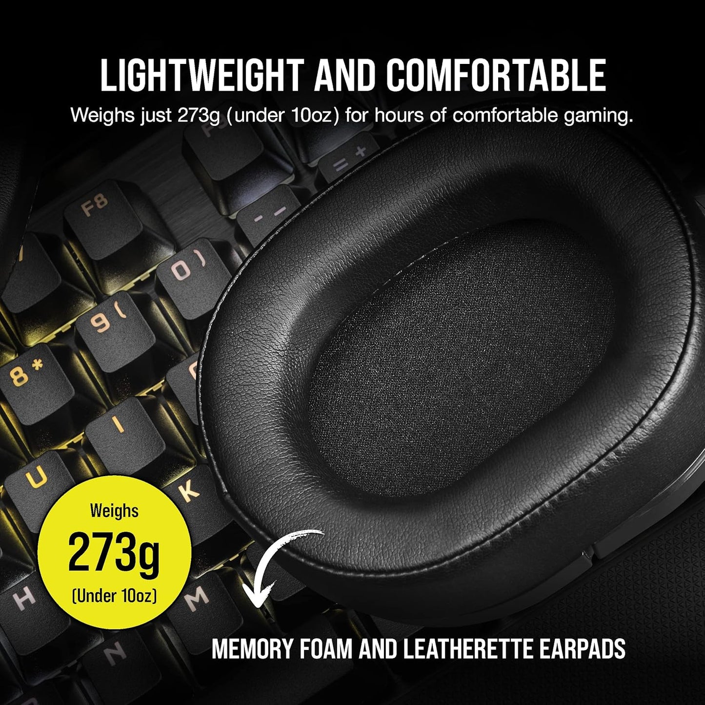 Corsair HS55 SURROUND Gaming Headset Dolby 7.1 Renewed