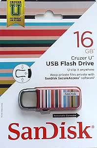SanDisk Cruzer U 16GB Red USB Flash Drive — main product image