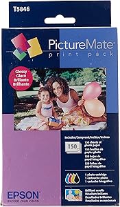 Epson T5846 PictureMate Ink & Paper Combo Pack