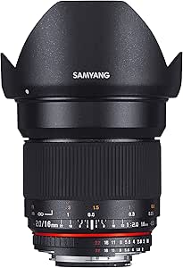 Samyang 1120707101 16mm F2.0 Lens Four Thirds