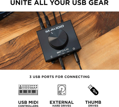 M-Audio AIR Hub USB Audio Interface with 3-Port Hub & Software