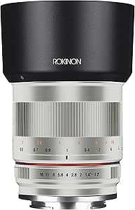 Rokinon RK50M-FX-SIL 50mm F1.2 Lens for Fuji (Silver)