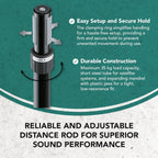 K&M 21447 Distance Rod Ring Lock PA Speaker Stand