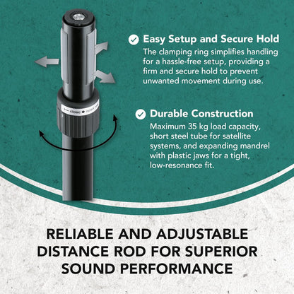 K&M 21447 Distance Rod Ring Lock PA Speaker Stand