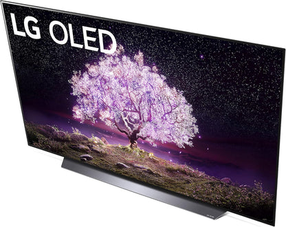 LG OLED77C1 77-Inch 4K OLED Smart TV Bundle