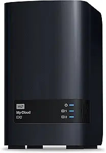 Western Digital WDBVKW0080JCH-EESN My Cloud EX2 8TB NAS — main product image