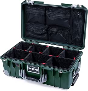 Pelican 1535 Air TrekPak Case, Green & Silver — main product image