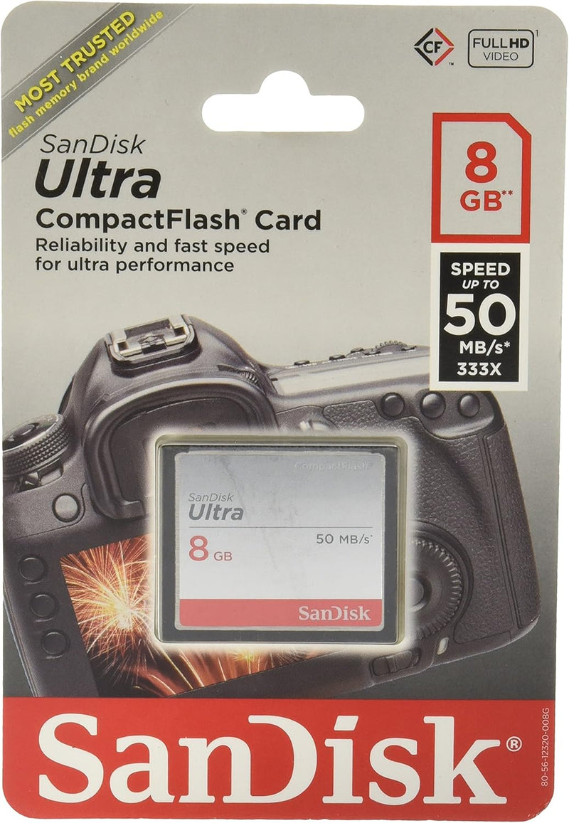 SanDisk SDCFHS-008G-A46 8GB Ultra CompactFlash Memory Card — main product image