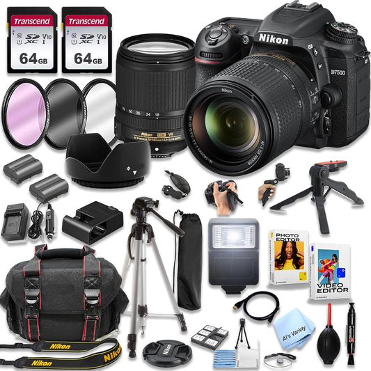 Nikon D7500 18-140mm VR Lens Kit Bundle (Renewed)