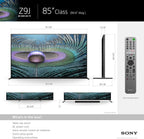 Sony XR-85Z9J 85-Inch 8K HDR TV Bundle Austere Used