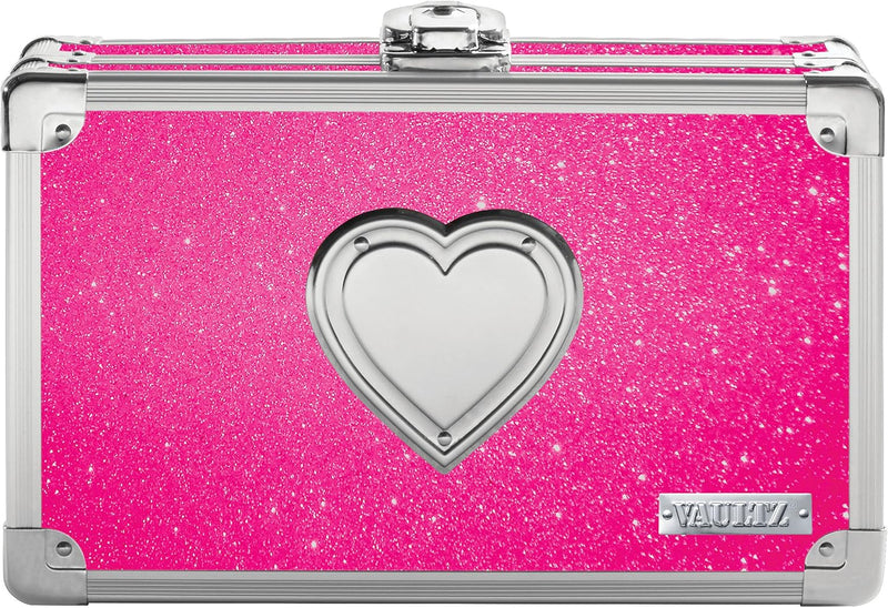 Vaultz VZ03708 Small Pink Bling Locking Supply Box — main product image