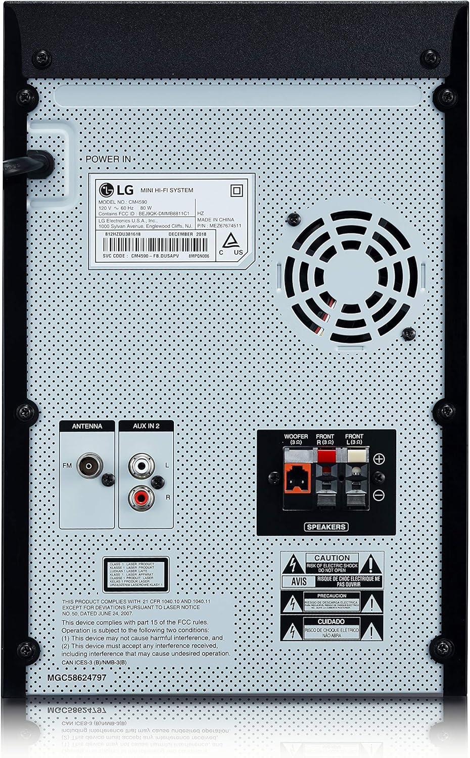 LG CM4590 XBOOM Bluetooth Audio System Black