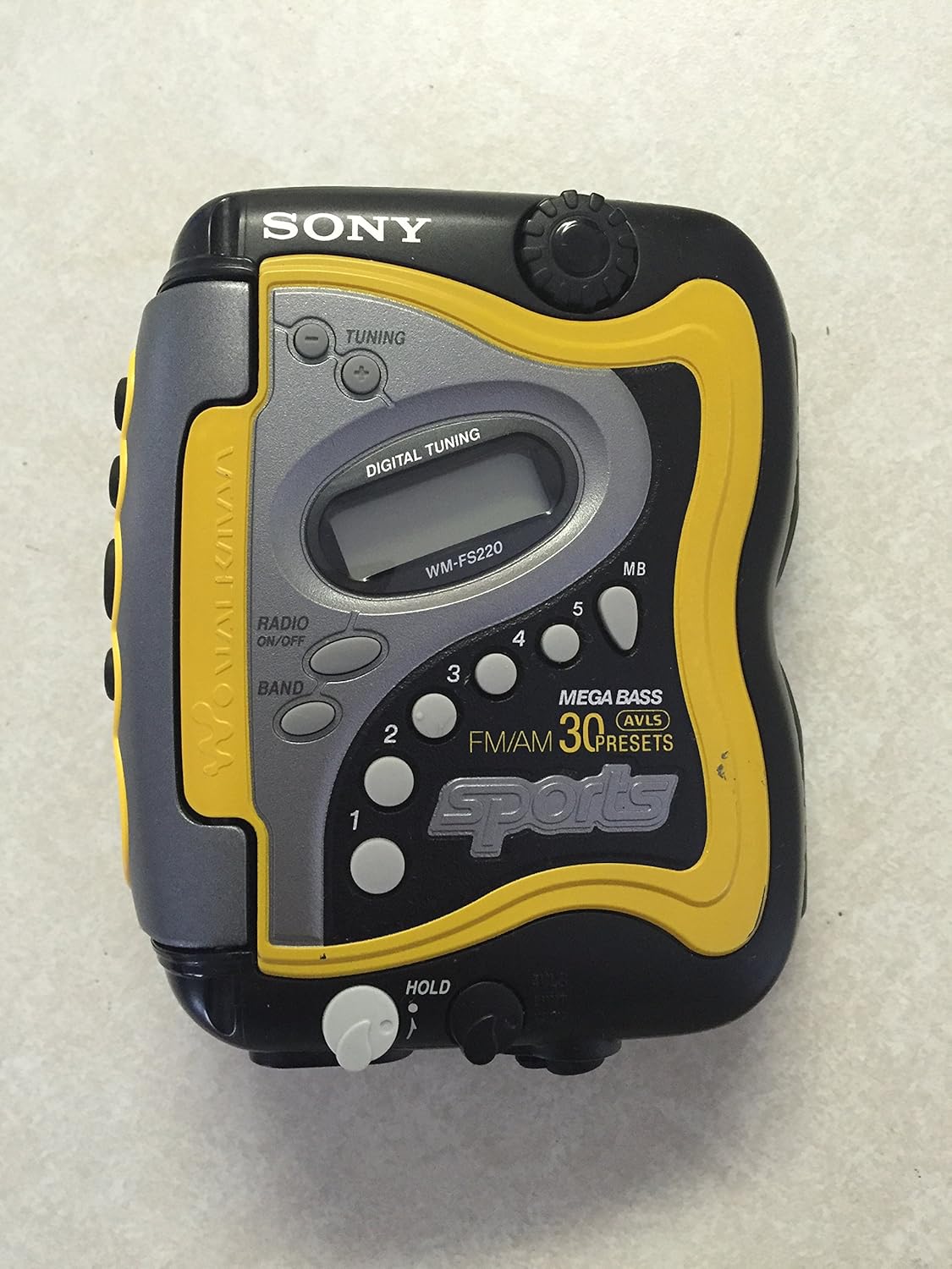 Sony WMFS220 Portable Sports AM/FM Cassette Player Walkman