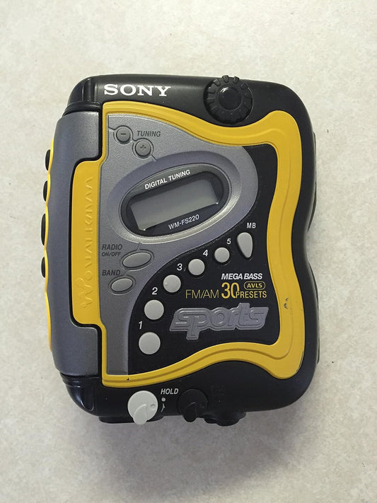 Sony WMFS220 Portable Sports AM/FM Cassette Player Walkman