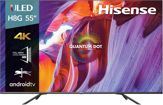 Hisense 55H8G 55-Inch Quantum 4K ULED Android TV (Renewed)